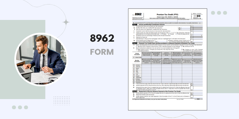 First page of the 8962 printable form